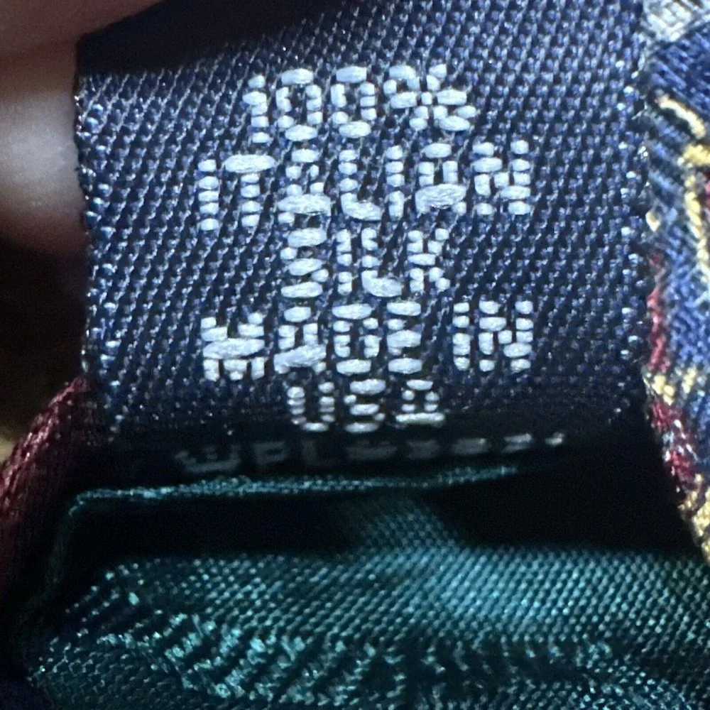 Tommy Hilfiger Golf Print Golfer‎ Tie 100% Italian Silk NeckTie Men's Dadcore